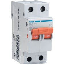 Automático magnetotérmico 1P+N 10, 16, 20 ó 25A (a elegir) HAGER